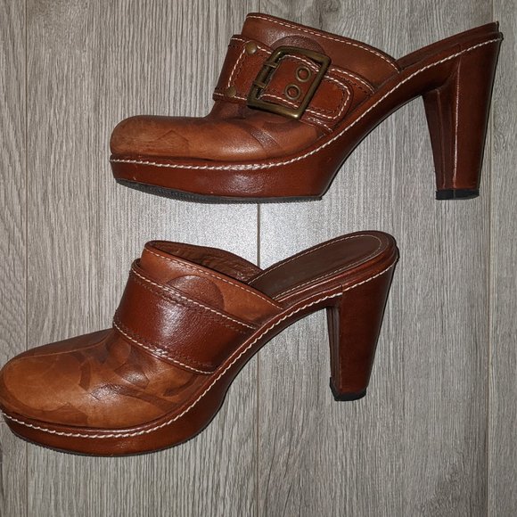 Coach - Leather mule clog - Picture 1 of 5